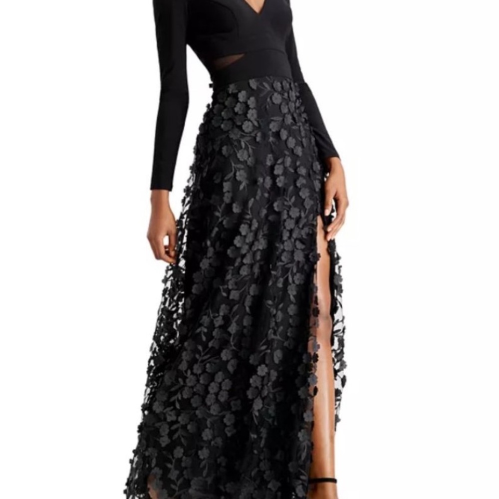 Xscape 3d floral gown